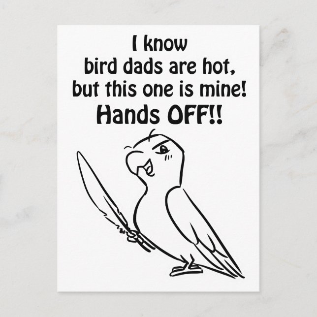 Hot-Bird-Vater Postkarte (Vorderseite)