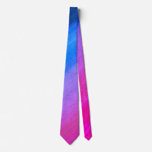 Hot Blue to Pink Ombré Krawatte