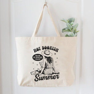 Hot Booklet Summer Book Lover Reader Jumbo Stoffbeutel