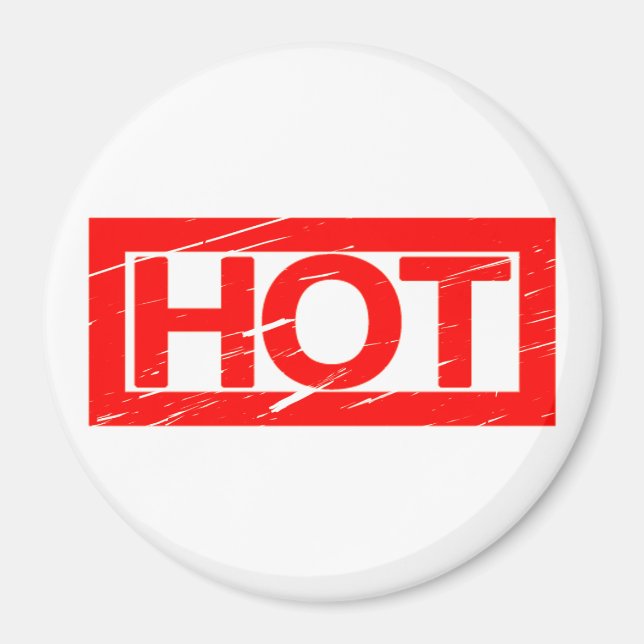Hot Briefmarke Magnet (Vorne)