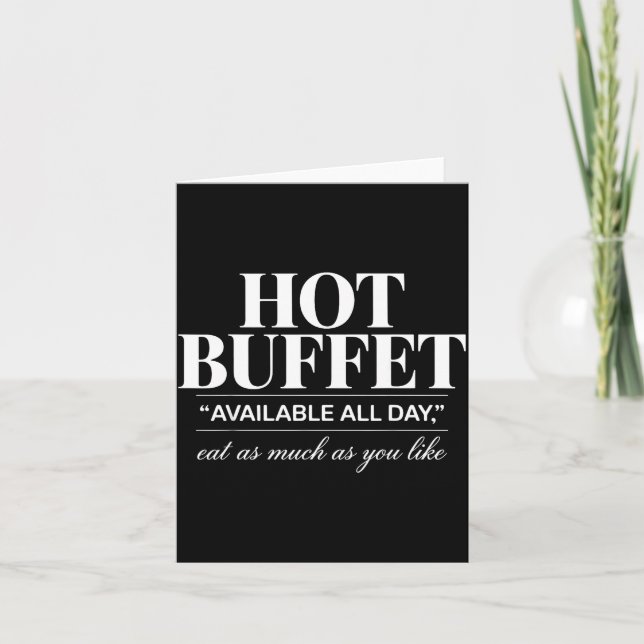 Hot Buffet Available All Day Eat As Much As You Li Karte (Vorderseite)