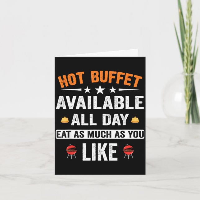 Hot Buffet Available All Day Eat As Much As You Li Karte (Vorderseite)