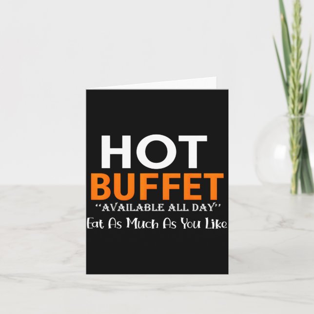 Hot Buffet Available All Day Eat As Much As You Li Karte (Vorderseite)