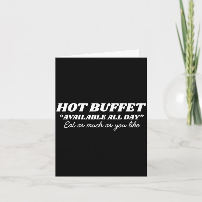 Hot Buffet Available All Day Eat As Much As You Li Karte (Vorderseite)