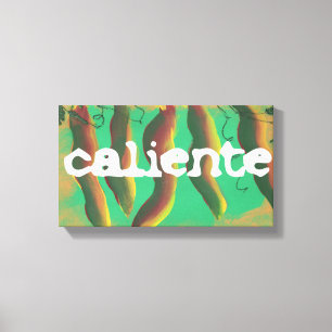 Hot Caliente Jalapeno Paprikaschoten Leinwanddruck