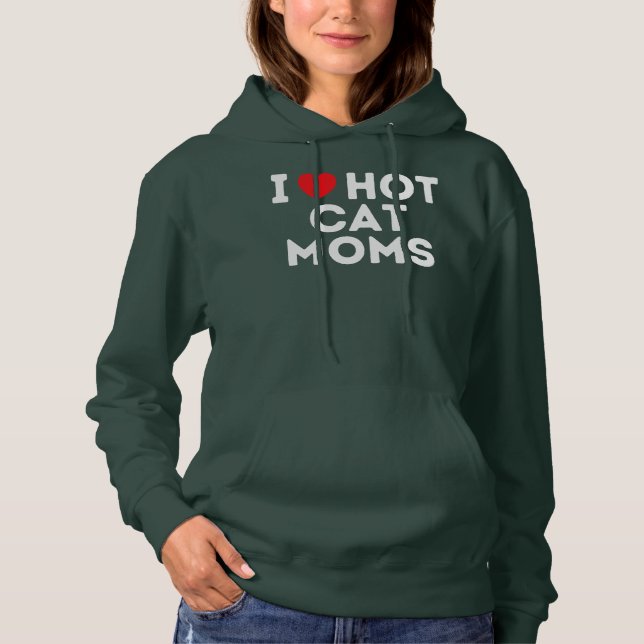 Hot Cat Kitty Kitten Katzen Mamas Haustier  Hoodie (Vorderseite)