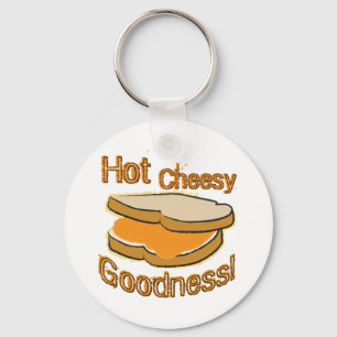 Hot Cheesy Goodness gegrillter Käse Sandwich Schlüsselanhänger