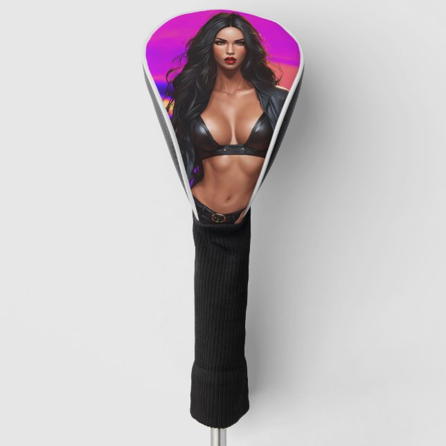 Hot Chicks Liebe zum Golf Headcover (Vorderseite)