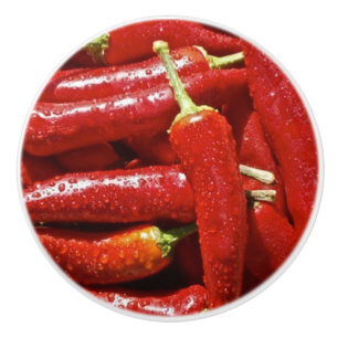 HOT CHILI PAPRIKASCHOTEN KERAMIK KNOB KERAMIKKNAUF