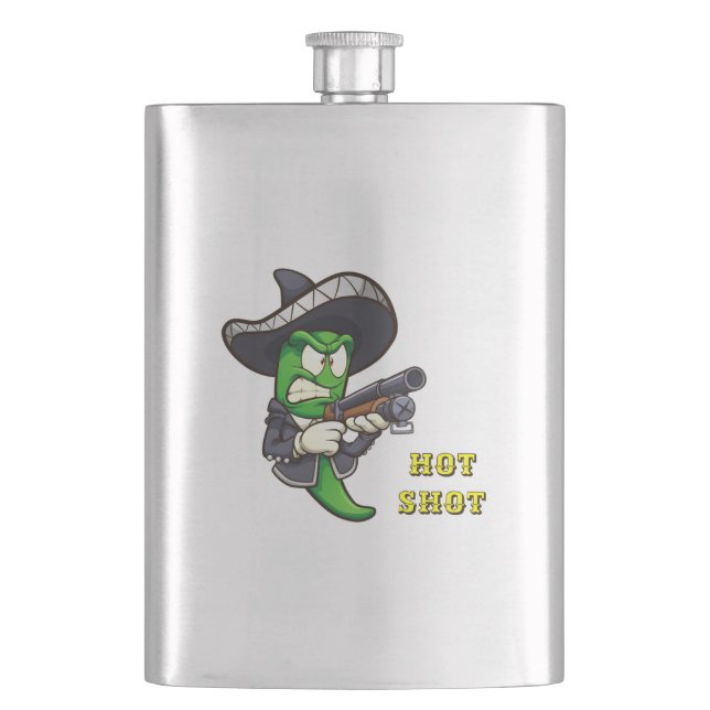 Hot Chili Shot Flachmann (Vorderseite)