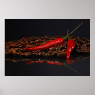 Hot Chilli Kaffee Poster