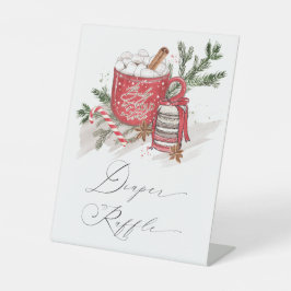 Hot Chocolate and Cookies Winter Baby Shower Sockelschild