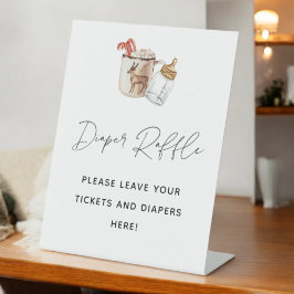 Hot Chocolate Baby Dusche Windeln Raffle Schild