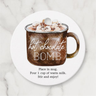 Hot Chocolate Bomb Gevor Tag Anleitungen Geschenkanhänger