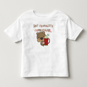 Hot Chocolate Connoisseur Boy Bear Kleinkind T-shirt