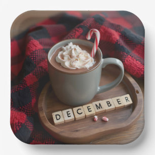 Hot Chocolate Dezember Pappteller