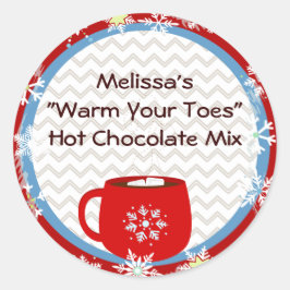 Hot Chocolate-Geschenk Runder Aufkleber