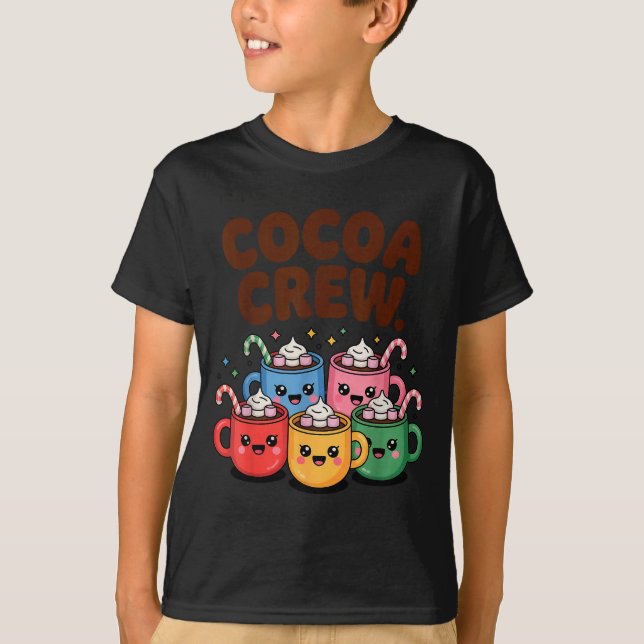 Hot Chocolate Matching Pajamas Cocoa Crew Cute Chr T-Shirt (Vorderseite)