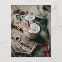 Hot Chocolate mit Candy Canes Foto