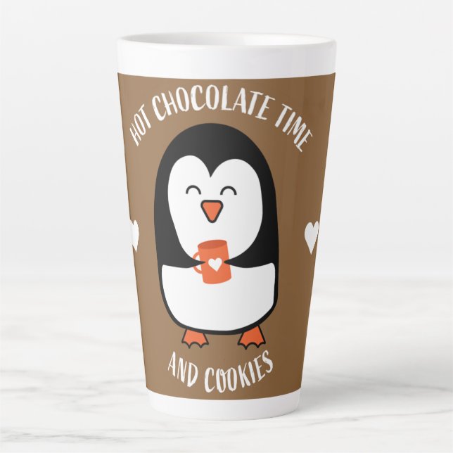 Hot Chocolate Pinguin Drinker Milchtasse (Vorderseite)
