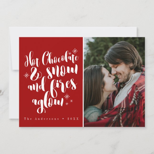 Hot Chocolate & Snow Cosy Holiday Design (Vorderseite)