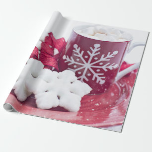 Hot Chocolate und Snowflake Cookies Geschenkpapier
