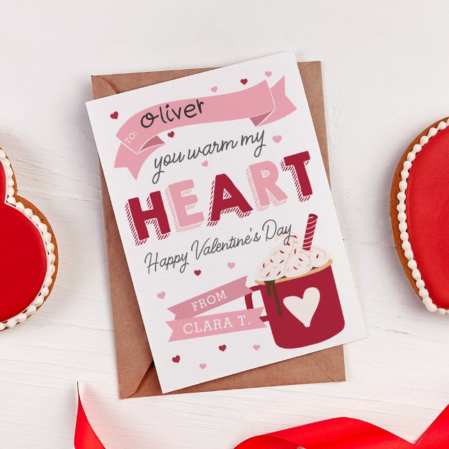 Hot-Chocolate-Valentinstag-Karte Einladung (Von Creator hochgeladen)