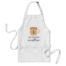 Hot Chocolate Weather Festive Holiday Schürze