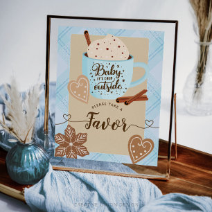 Hot Chocolate Winter Baby Shower Boy Favoriten Sch
