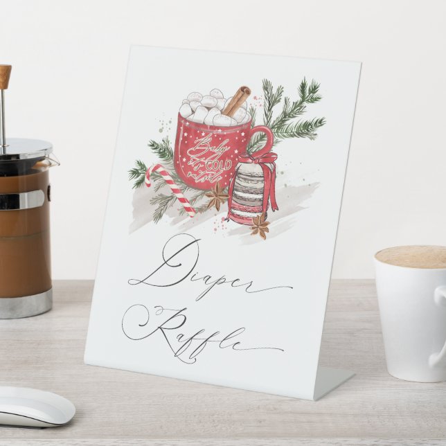 Hot-Chocolate-Winter-Kinderdusche-Windelwanne Sockelschild (In SItu)