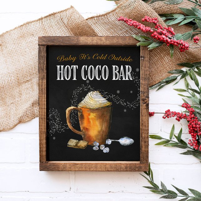 Hot Coco Bar Sign Fotodruck (Von Creator hochgeladen)