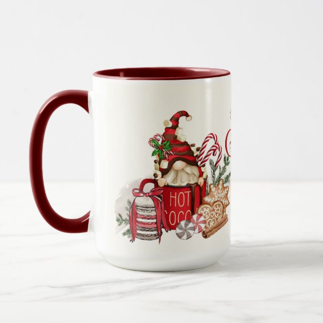 Hot Coco Christmas Gnome Tasse (Links)