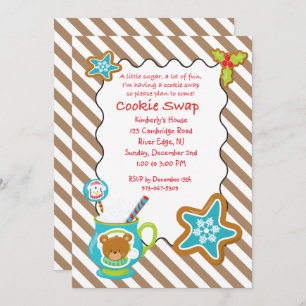 Hot Coco & Cookies Cookie Swap/Exchange Einladung