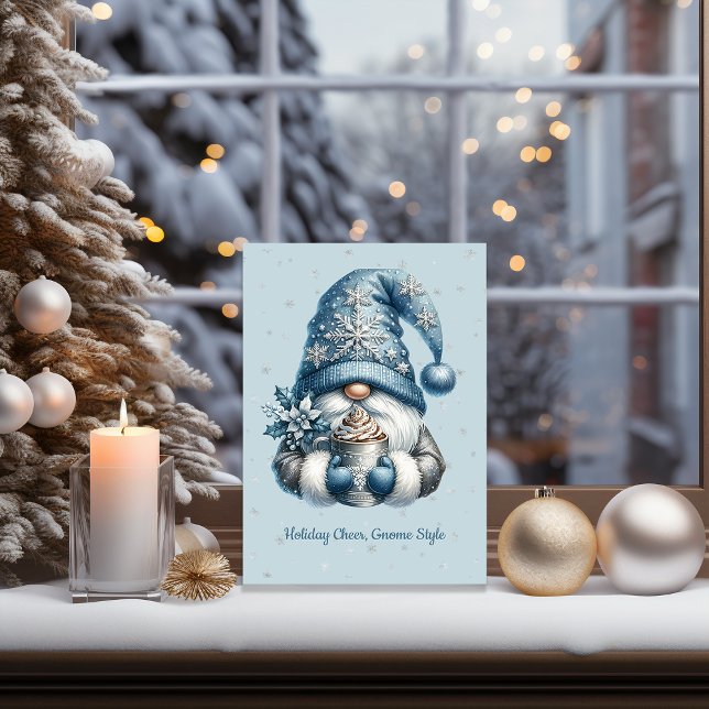 Hot Coco Gnome Feiertagskarte (Von Creator hochgeladen)
