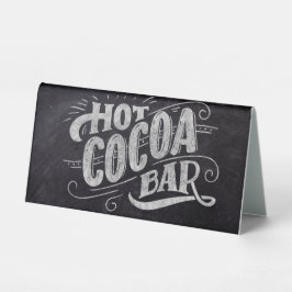Hot Cocoa Bar Chalkboard Zeichen Tischaufsteller