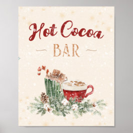 Hot Cocoa Bar Chocolate Drink Zuhause Wine tasting Poster