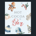 Hot Cocoa Bar Christmas Winter Erstgeburt Poster<br><div class="desc">Hot Cocoa Bar Christmas Winter Erstgeburtenzeit Kapselposter</div>
