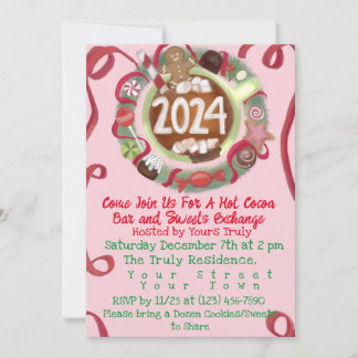 Hot Cocoa Bar et Cookie Exchange Invitation