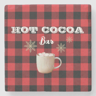 Hot Cocoa Bar Karo Berg Steinuntersetzer