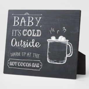 Hot Cocoa Bar Sign Fotoplatte