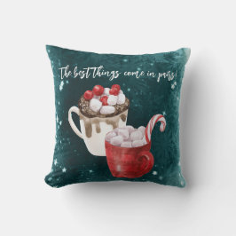 Hot Cocoa Best Dings kommen in Paaren Kissen