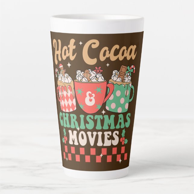 Hot Cocoa & Christmas Movies Milchtasse (Vorderseite)