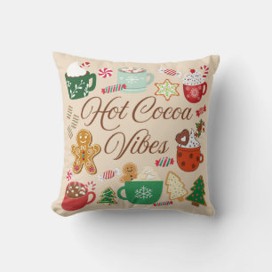 Hot Cocoa Christmas Vibes Kissen