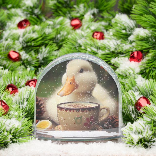 HOT COCOA DUCK SNOW GLOBE SCHNEEKUGELN (Weihnachten)