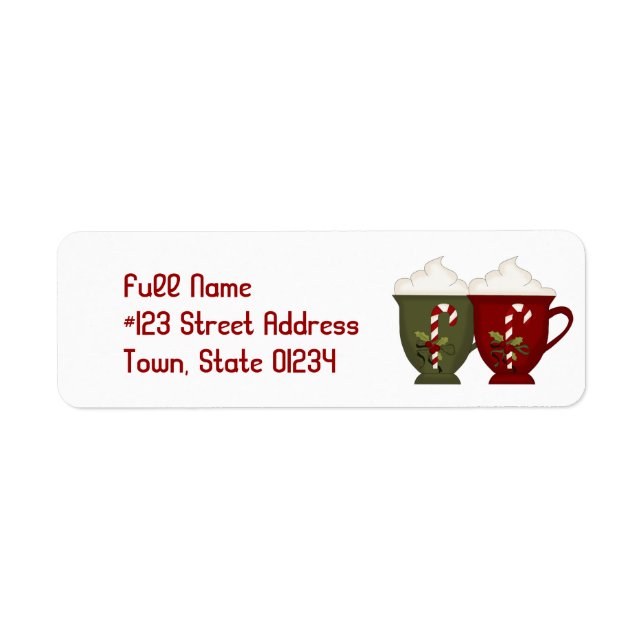 Hot Cocoa Mailing Labels (Vorne)