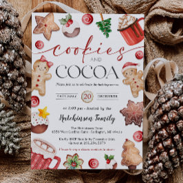 Hot Cocoa Party Invitation - Cookies and Cocoa