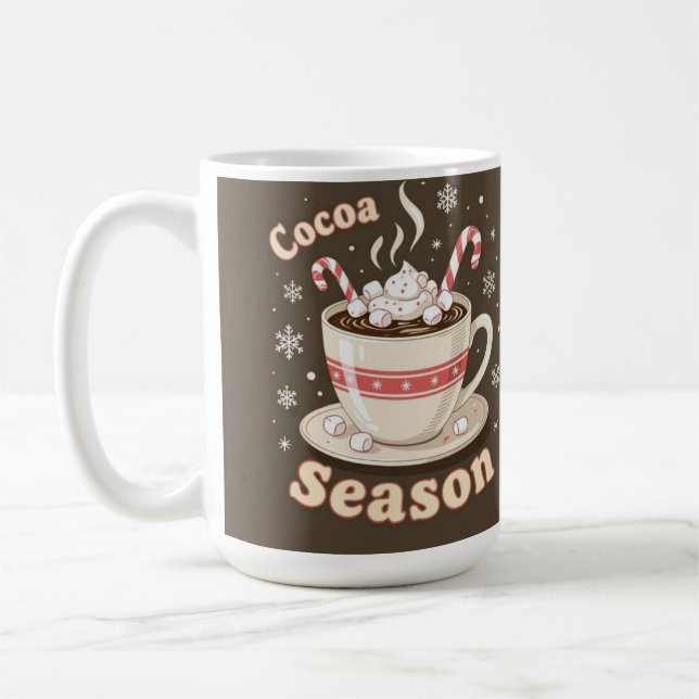 Hot cocoa season holiday merry christmas kaffeetasse (Links)