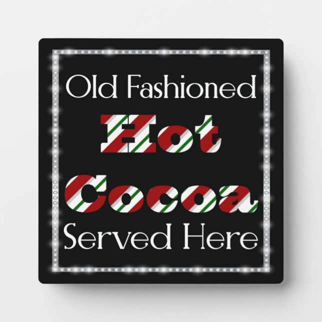 Hot Cocoa serviert hier Fotoplatte (Vorderseite)