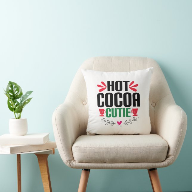 Hot Cocoa Süsse - Weihnachten Kissen (Stuhl )