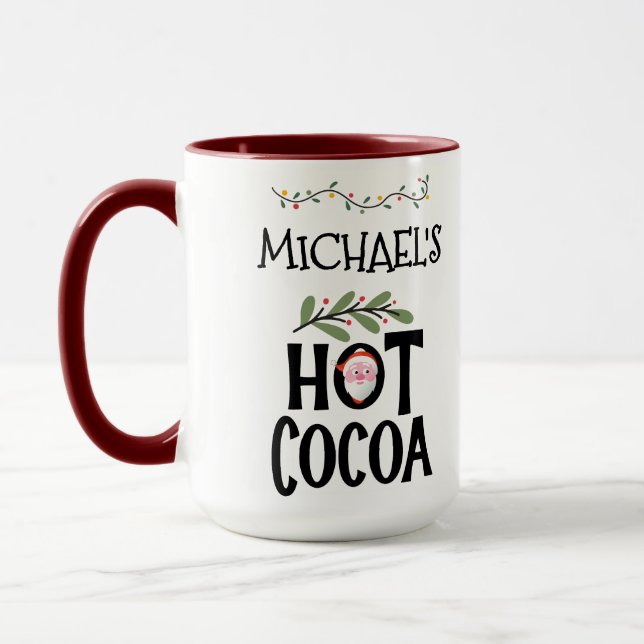 Hot Cocoa Weihnachten Weihnachten und Individuelle Tasse (Links)
